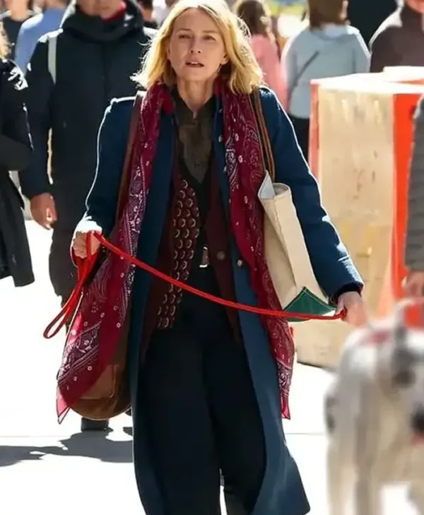 The Friend 2025 Naomi Watts Blue Trench Coat