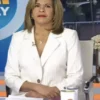The Today Show Hoda Kotb Pinstripe White Suit