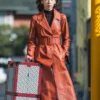 The Trunk No In Ji Red Trench Coat