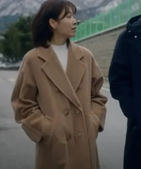 The Trunk No In-ji Brown Wool Trench Coat For Women