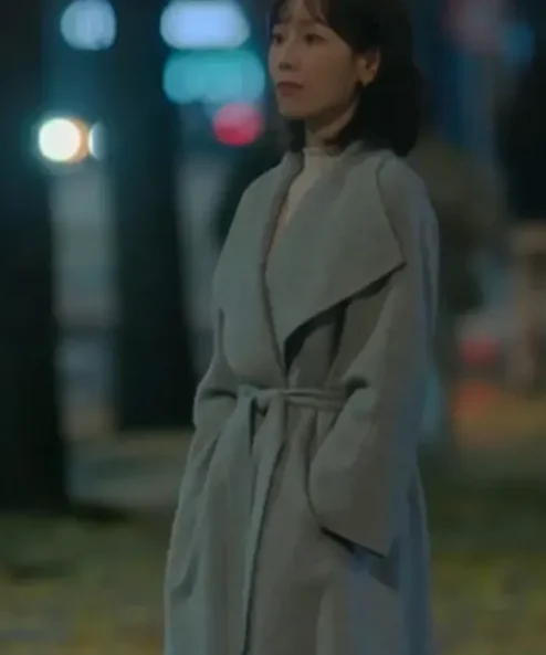 The Trunk No In-ji Grey Wool Coat For Sale