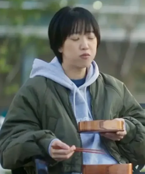 The Trunk S01 Si-Jeong Green Bomber Jacket