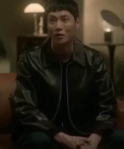 The Trunk S01 Um Tae-Seong Leather Black Jacket