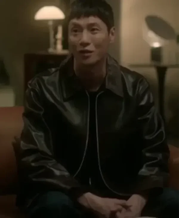 The Trunk S01 Um Tae-Seong Leather Black Jacket