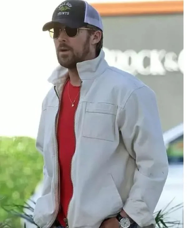 Val Station Ryan Gosling White Cotton Jacket