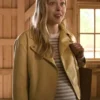 Virgin River S06 Sarah Dugdale Yellow Leather Jacket