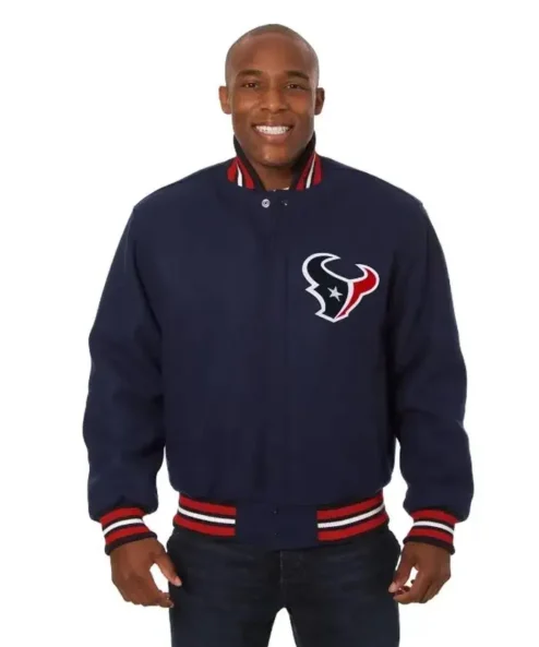Weston Houston Texans Wool Varsity Jacket