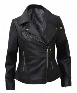 Women Slim Fit Biker Style Jacket