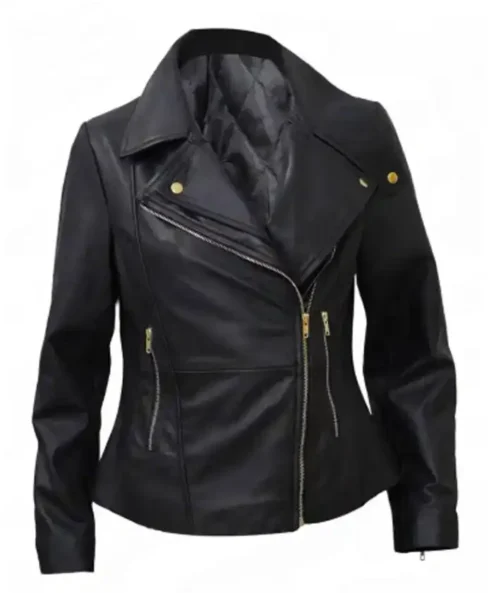 Women Slim Fit Biker Style Jacket