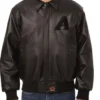 Arizona Diamondbacks Black Bomber Leather Jacket