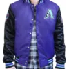 Arizona Diamondbacks Purple and Black Varsity Jacket