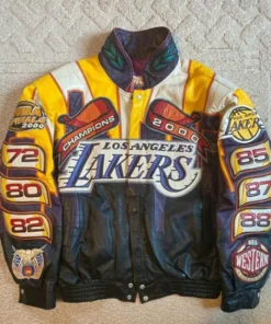 Armstrong Los Angeles Lakers Vintage Bomber Leather Jacket