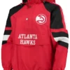 Atlanta Hawks Starter Red Bomber Hooded Jacket​