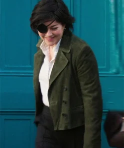 Bad Sisters S02 Bibi Garvey Suede Leather Jacket For Sale