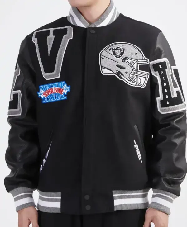 Baltimore Orioles Black Mashup Varsity Jacket