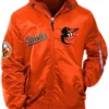 Baltimore Orioles Bomber Orange Hooded Jacket