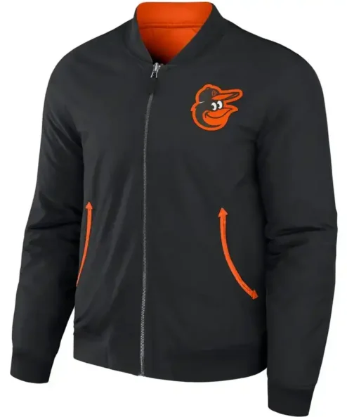 Baltimore Orioles Darius Rucker Black & Orange Bomber Jacket