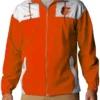 Baltimore Orioles Orange And White Hooded Jacket