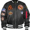 Baltimore Orioles Vintage Bomber Black Jacket