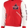 Bartell Washington Wizards Red and White Wool Varsity Jacket