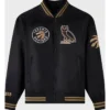 Bo Sanford Toronto Raptors Black and Gold Varsity Jacket