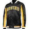 Boston Bruins The Ace Black And Yellow Letterman Varsity Jacket