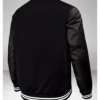 Boston Celtics Black Varsity Jacket Back