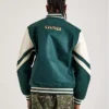 Boston Celtics Letterman Green Jacket Back