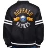 Buffalo Sabres Black Satin Letterman Jacket