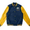 Buffalo Sabres Blue And Yellow Letterman Varsity Jacket