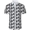 Buy Now Access Daily 2025 Paul Zahn Black And White Leaf Print Shirt For Unisex