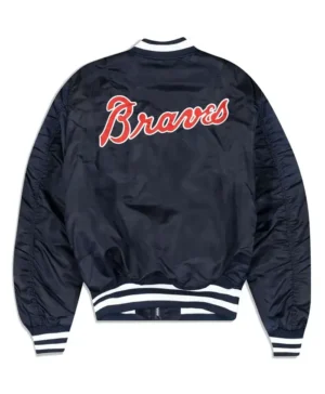 Buy Now Atlanta Braves Ma-1 Navy Blue Bomber Jacket For Men And Women