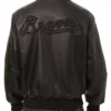 Buy Now Atlanta Braves Vintage Black Leather Bomber Jacket For Sale