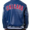 Buy Now Chicago Cubs Leather Navy Blue Bomber Jacket For Unisex