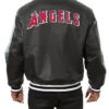 Buy Now Los Angeles Angels Bomber Leather Black Jacket For Sale