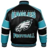 Philadelphia Eagles South Paw Black Leather Jacket