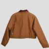 Buy Now NY Yankees Vintage Brown Crop Jacket For Sale