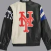 Buy Now New York Mets Vintage Zipper Leather Jacket For Sale