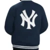 Buy Now New York Yankees Letterman Navy Blue Jacket For Sale
