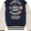 Buy Now New York Yankees Navy Blue Bomber Jacket For Sale