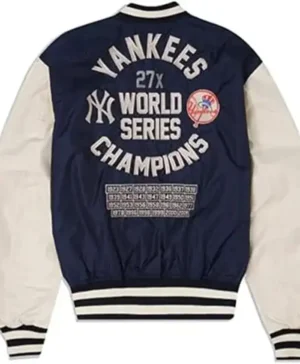 Buy Now New York Yankees Navy Blue Bomber Jacket For Sale
