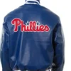 Buy Now Philadelphia Phillies Navy Blue Bomber Leather Jacket For Sale