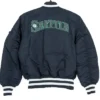 Buy Now Seattle Mariners Ma-1 Satin Bomber Jacket For Sale