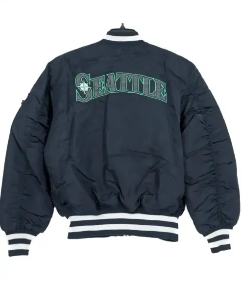 Buy Now Seattle Mariners Ma-1 Satin Bomber Jacket For Sale