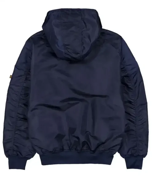 Buy Now Seattle Mariners Navy Blue Hooded Ma-1 Bomber Jacket For Sale