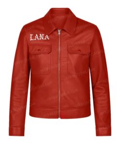 Super Bowl LIX SZA Halftime Show Leather Red Jacket On Sale
