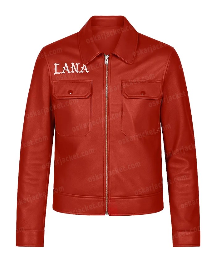 Super Bowl LIX SZA Halftime Show Leather Red Jacket On Sale