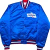 Capitals Satin Full Snap Blue Varsity Jacket