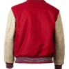 Cardinals Full Snap Wool Varsity Jacket Back