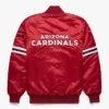 Cardinals Starter Red Varsity Satin Jacket Back